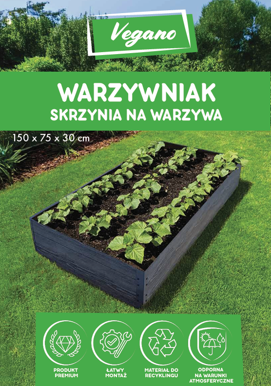 Grządka podwyższona antracyt opakowanie Grządka podwyższona antracyt opakowanie