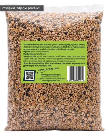 Poplon - fabryka azotu Vegano. Wysiew po głównym plonie. Poplon - fabryka azotu Vegano. Wysiew po głównym plonie.