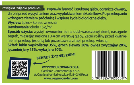 Poplon - fabryka azotu Vegano. Wysiew po głównym plonie. Poplon - fabryka azotu Vegano. Wysiew po głównym plonie.